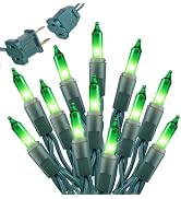 St. Patrick's Day Green Lights, 20FT 100 Count Incandescent Mini String Lights, Connectable Water...