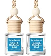 HoogaLife Car Air Freshener Hanging 2 Pack - Hotel Collection Diffuser Oil Inspired by Cabane &amp; R...