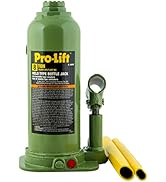 Pro-Lift Welded Bottle Jack 8 Ton - (16,000 Lbs) Capacity Hydraulic Lifting with Side Pump Two-Pi...