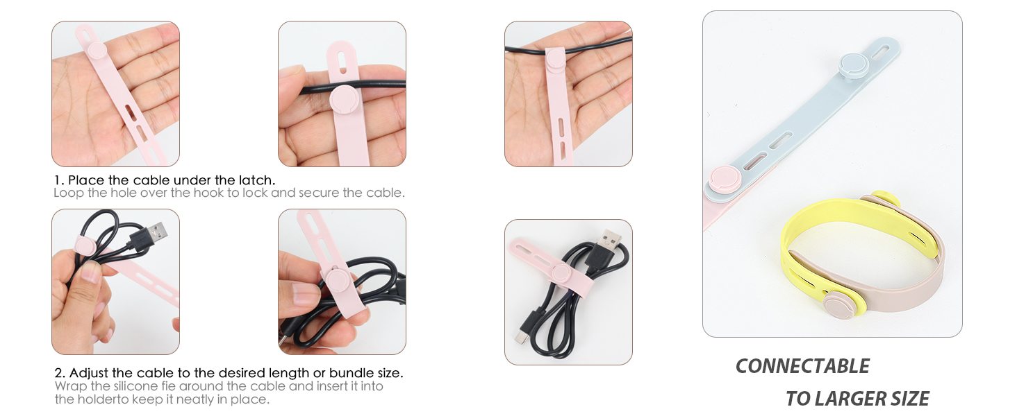 Effortless cable management: Simply insert, lock, and roll.