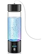 Hydrogen Water Bottle Generator with Display - 5-Min 3000PPB+ Nano Bubble H2 Infusion - pH7.8 Alk...