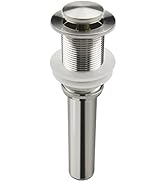 Bathroom Sink Pop Up Drain Assembly Without Overflow Fits 1.57 to 2.36 Inch Sink Openings with 1-...
