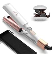 Mini Waver Hair Tool Crimper for Women Short Hair 0.4 inch Travel Double Barrel Small S Waver Cer...