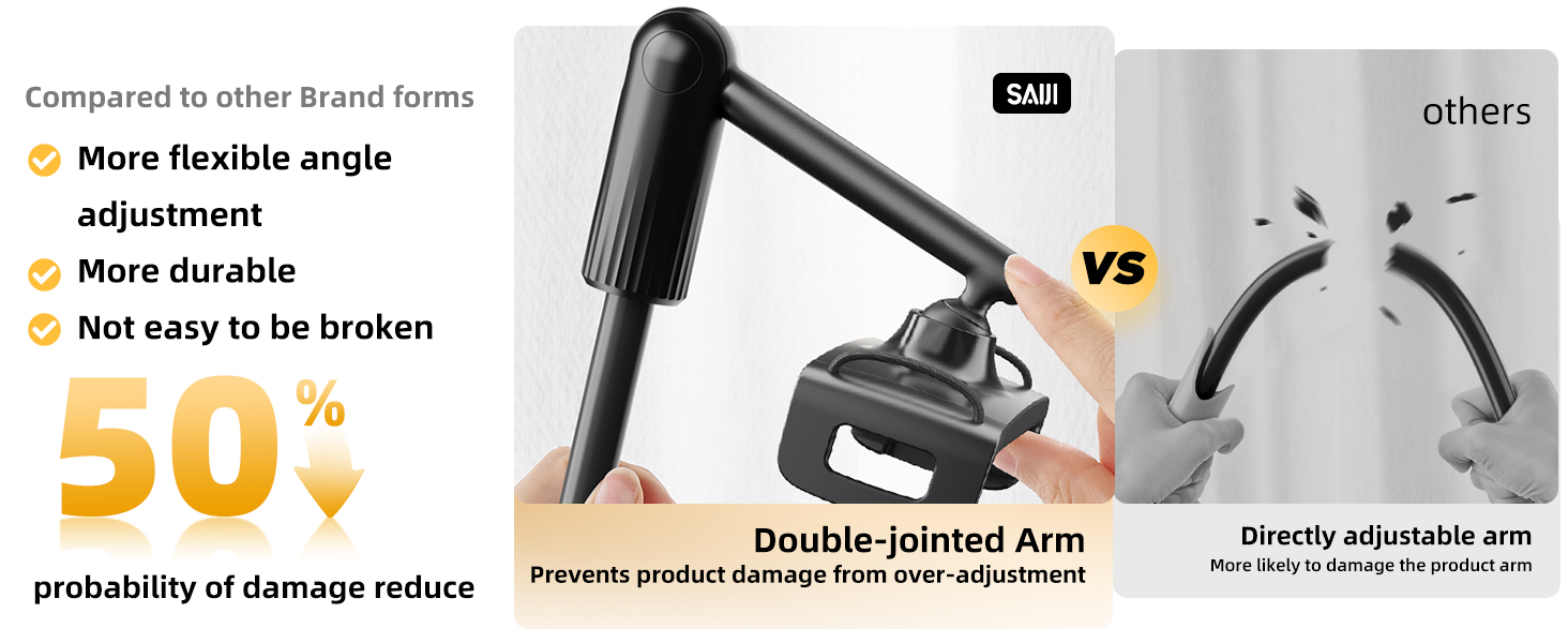 Gooseneck tablet holder for bed kindle holder for reading in bed kindle stand iPad holder