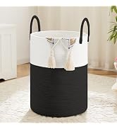 Artfeel Laundry Basket,Woven Cotton Rope Laundry Hamper,60L for Decorative Storage of Dirty Cloth...