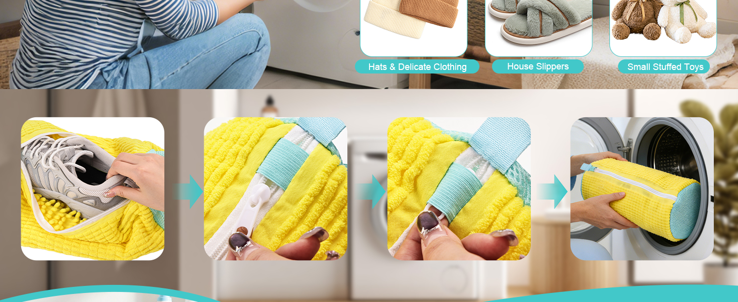 shoe washing bag