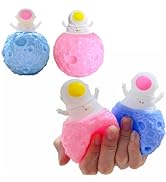 Astronauts Toys Squishy Sensory Squeeze Stress Balls Pop up Toys (2-Pack) Astronaut Pop it Ball F...
