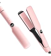 DYHOO Professional Flat Iron Hair Straightener&amp;Ceramic Curler with LCD Display, Fast Heat-Up, 11 ...