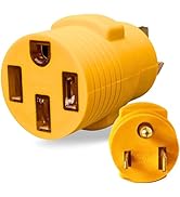 MECMO NEMA 6-50P to 14-50R EV Tesla Charger Adapter Cord, 240V 50 Amp 3 Prong Welder Plug to 4 Pr...