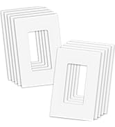 MLLIZH 1-Gang Screwless Decorative Wall Plates, stander-Size Unbreakable Thermoplastic Faceplate ...