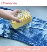 SXunacou Hands Free Multi-Functional Soap Bubble Box, Roller Brush, Washer Tray, Soap Rack, Soap ...
