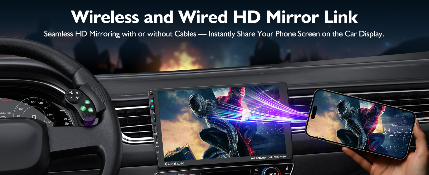 single din touchscreen radio