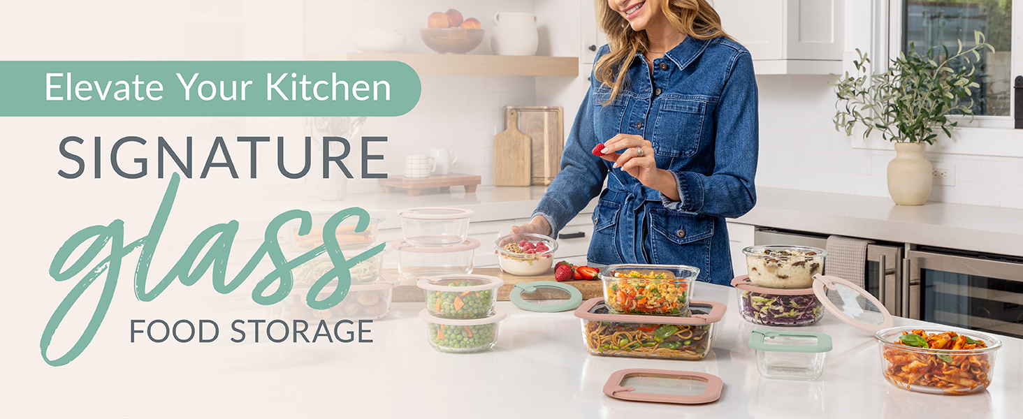bentgo, bentgo signature glass food storage, elevate your kitchen, bentgo plastic free glass storage