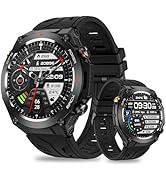 ZLKJ 1.45" IPS Fitness Smart Watch with GPS, Multi-Sport Modes, Stylish and Rugged Military Watch...