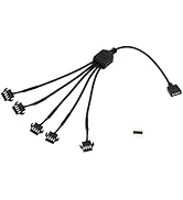 LANMINGLEL 4 Pin RGB Splitter Cable 12V 4Pin Female to SM 4Pin Female RGB Extension Power Cable P...