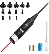 MOSANDON Laser Bore Sight Kit Multiple Calibers, Green/Red Dot Boresighter Set for .177 to 12GA ....