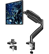 LIFTGO Single Monitor Mount for Desk, Monitor Articulating Arm for max 32inch, Adjustale VESA Mon...