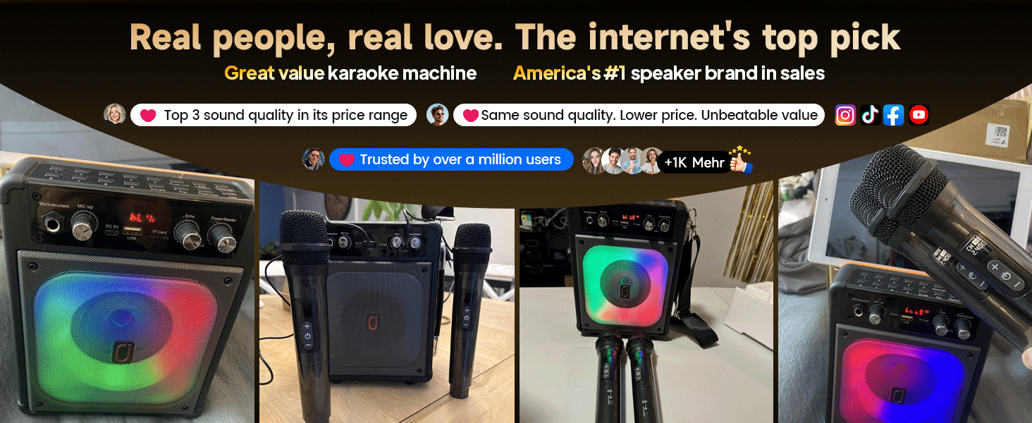 karaoke machine for family party