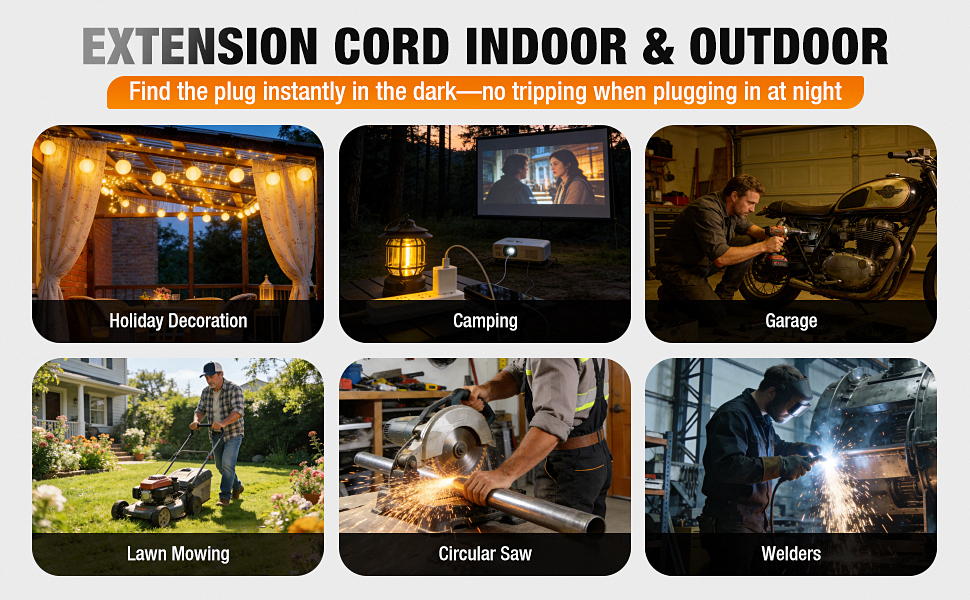 outdoor extension cord waterproof