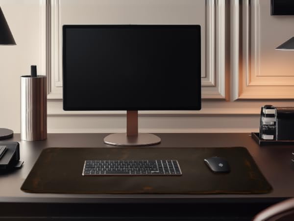 leather deskmat for computer laptop mat deskpad gaming pad home office usage workspace
