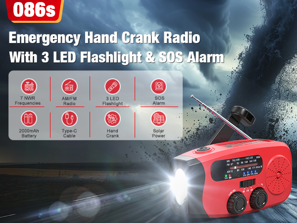 emergency hand crank radio