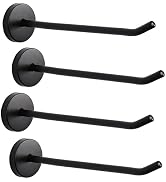 Rannb Robe Hook Coat Hook Heavy Duty Long Nose Wall Mount Hook Stainless Steel Black Matt Surface...