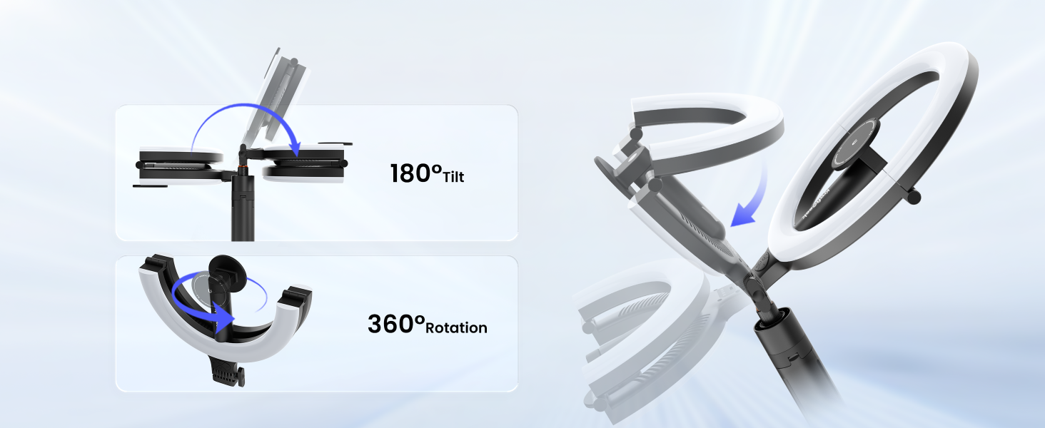 wireless ring light with stand