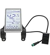 M5 LCD Display, Display 5 Pin M5 LCD Panel Screen for 31.8 22.2mm Electric Bikes Electric Parts f...