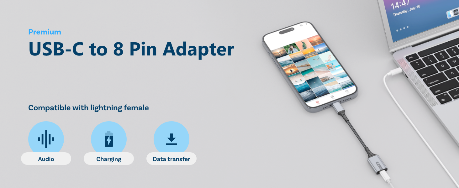 cable usb c to lightning adapter iphone headphone adaptador lightning a usb c tipo c auriculares