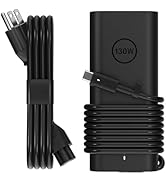 Yuncaiiz AC Adapter 130W USB C Laptop Charger for Dell - Fast Charging Power Supply Compatible wi...