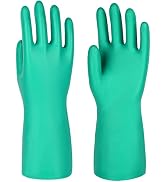 North Tower Chemical Resistant Nitrile Gloves, Resist Household Acid, Alkali, Solvent and Oil, La...