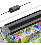 FEDOUR Aquarium LED Light, Full Spectrum Aquarium Plant Light with Timer Function, Extendable Met...