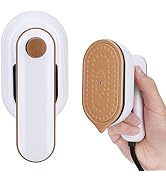 Portable Handheld Iron, Brynnl Mini Handheld Steamer Iron for Clothes, 180°Rotatable Travel Garme...