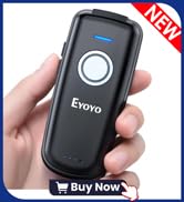 Eyoyo Mini Barcode Scanner Wireless: Portable 3-in-1 Bluetooth Bar Code Scanner with Battery Leve...