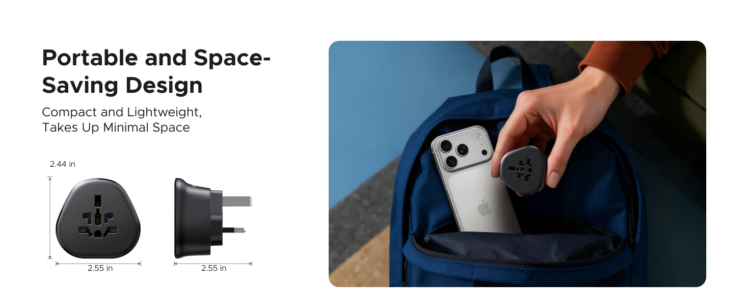 UGREEN UK plug Travel adapter