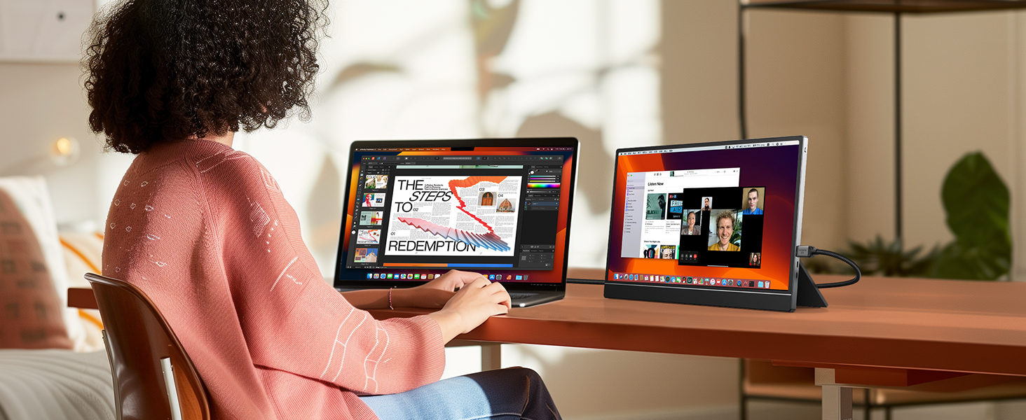 Portable Monitor micro hdmi cable