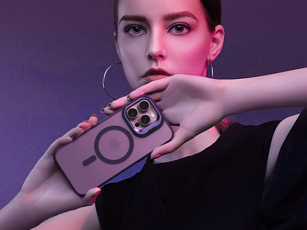 for iPhone 14 Plus Case with Screen Protector &amp;amp; Camera Lens Protector,Compatible with MagSafe