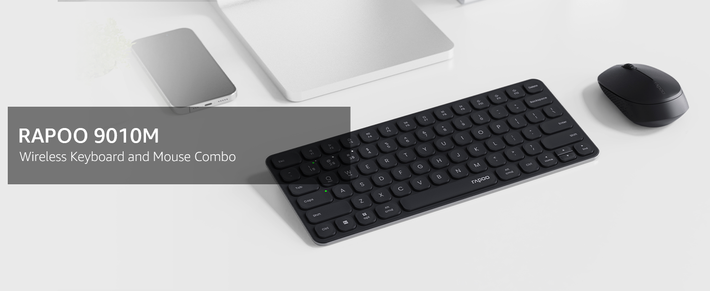 RAPOO 9010M Wireless Keyboard and Mouse Combo