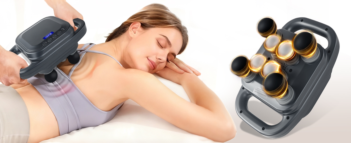 16 Head Massage Gun Deep Tissue,Massage Gun,Back Massager,Neck &amp;amp; Shouler Massager