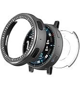 DZHAXIE Metal Case for Amazfit Active Max 1.5" Smart Watch with Back Cover, 2 in 1 | Military-Gra...