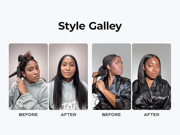 Fast High-heat Straigthening for Medium to Long Hair