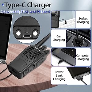 Supports Type-C charging