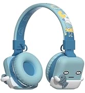 YLFASHION Kids Bluetooth Headphones, Child Wireless Cartoon Headphones, Over Ear Headphones Built...
