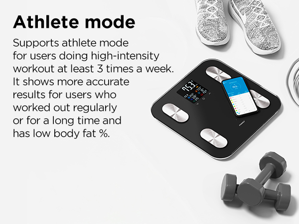 mooas smart scale body digital bathroom scale smart body scale