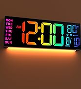 LEIKE large digital wall clocks