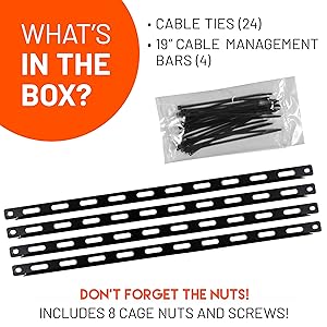 patch manager solution mounting screws cage nuts zip ties startech.com