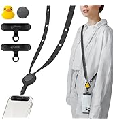 BONE Crossbody Phone Tether Tab, Adjustable Silicone Phone Strap, Cute Cartoon Style Shoulder Pho...