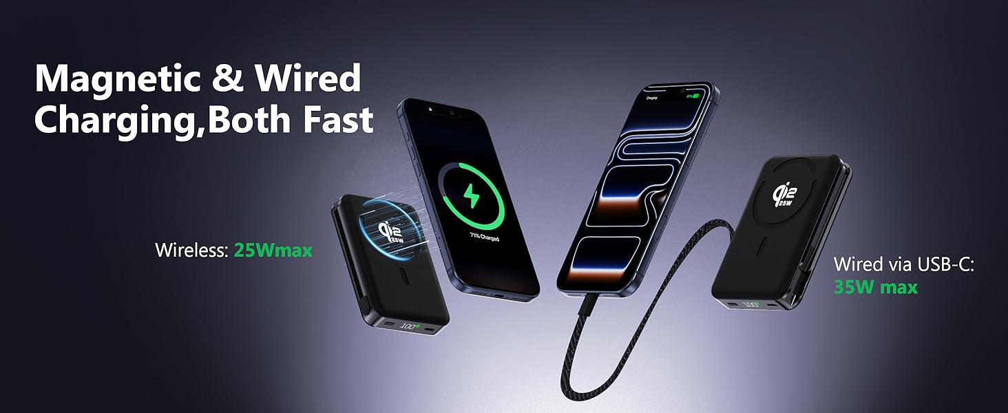 magnetic charging battery