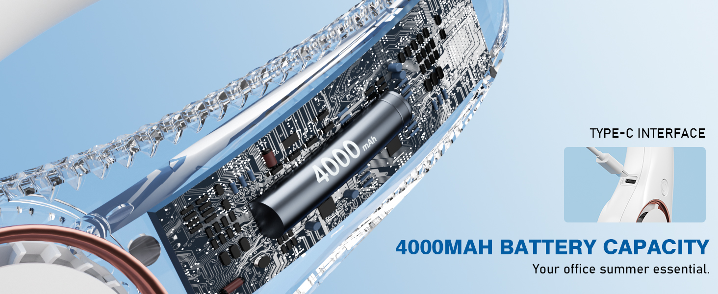 rechargeble neck fan