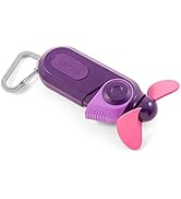 O2COOL Keychain Sport Misting Fan - Pocket Size Battery Powered Portable Fan With Carabiner Clip ...